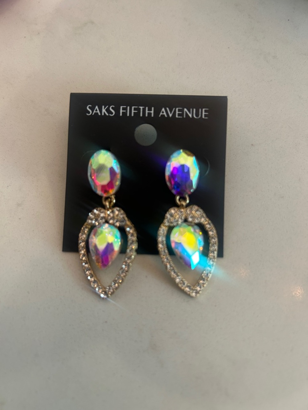 Saks Fifth Avenue Aurora Teardrop Crystal Dangle Earrings - Multicolor